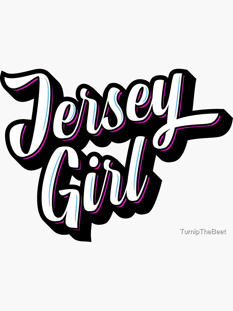 "New Jersey Jersey Girl " Sticker for Sale by JerseyDesign Redbubble