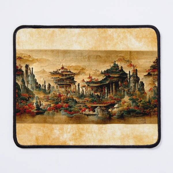 Item preview, Antique Chinese Digital Scroll designed and sold by NTxPhotography.