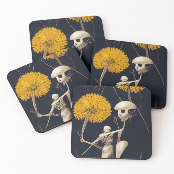 Item preview, Skeleton Woman and Flowers designed and sold by ladarkepoque.
