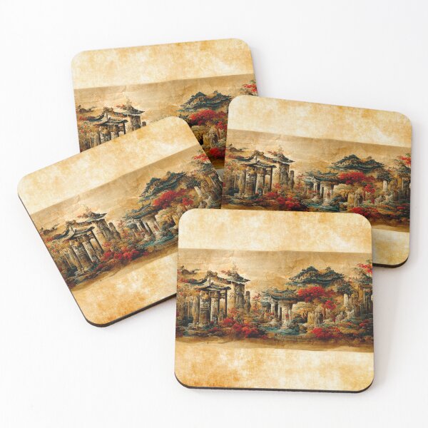 Item preview, Antique Chinese Digital Scroll designed and sold by NTxPhotography.
