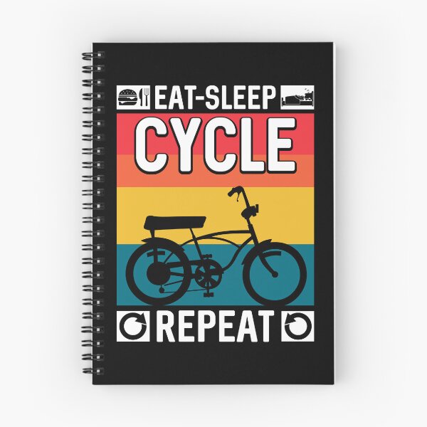 Item preview, Retro Vintage Eat Sleep Cycle Repeat Bike Ride Trainer Cycling designed and sold by BELASKRI STORE.