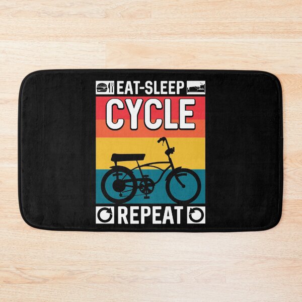 Item preview, Retro Vintage Eat Sleep Cycle Repeat Bike Ride Trainer Cycling designed and sold by BELASKRI STORE.