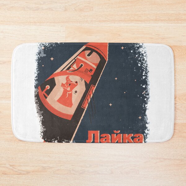 Item preview, Laika Space Dog on Soviet Sputnik Spaceship Classic  designed and sold by capecakatsx.