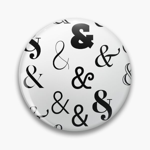 Item preview, Black and Classy Ampersand Pattern designed and sold by mcb-jp.