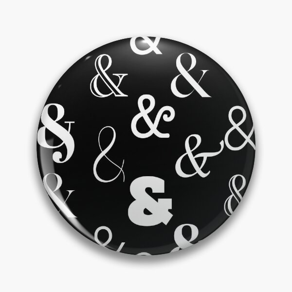 Item preview, Black and White and Classy Ampersand Pattern designed and sold by mcb-jp.