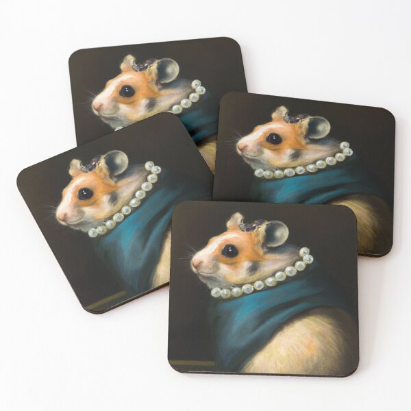 Item preview, "A hamster with a pearl earring" by Johannes Vermeer designed and sold by nanlos.