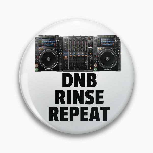 Item preview, DNB Rinse Repeat (black)  designed and sold by Discothreadz.