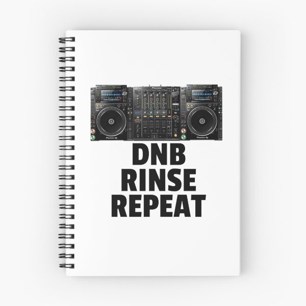 Item preview, DNB Rinse Repeat (black)  designed and sold by Discothreadz.