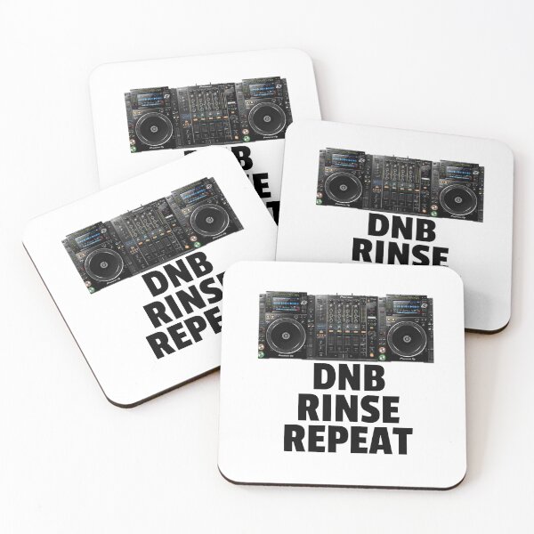 Item preview, DNB Rinse Repeat (black)  designed and sold by Discothreadz.