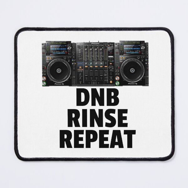 Item preview, DNB Rinse Repeat (black)  designed and sold by Discothreadz.