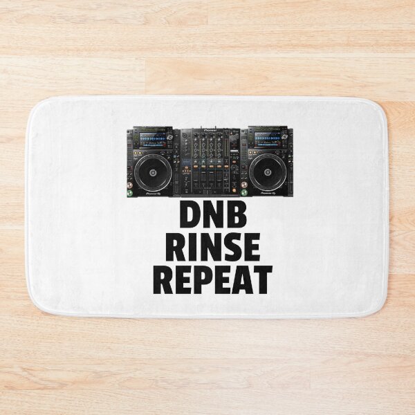 Item preview, DNB Rinse Repeat (black)  designed and sold by Discothreadz.