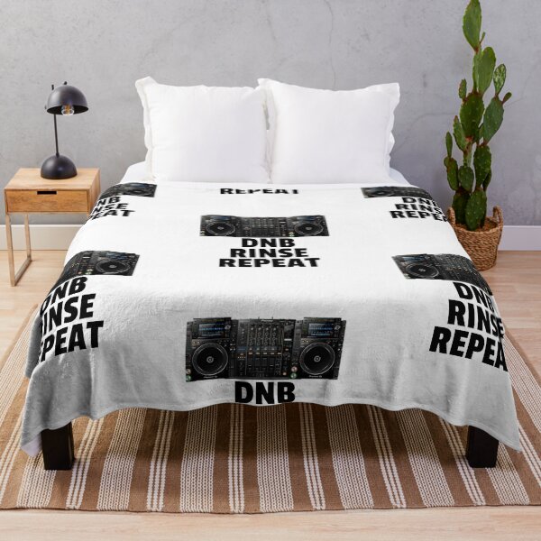 Item preview, DNB Rinse Repeat (black)  designed and sold by Discothreadz.