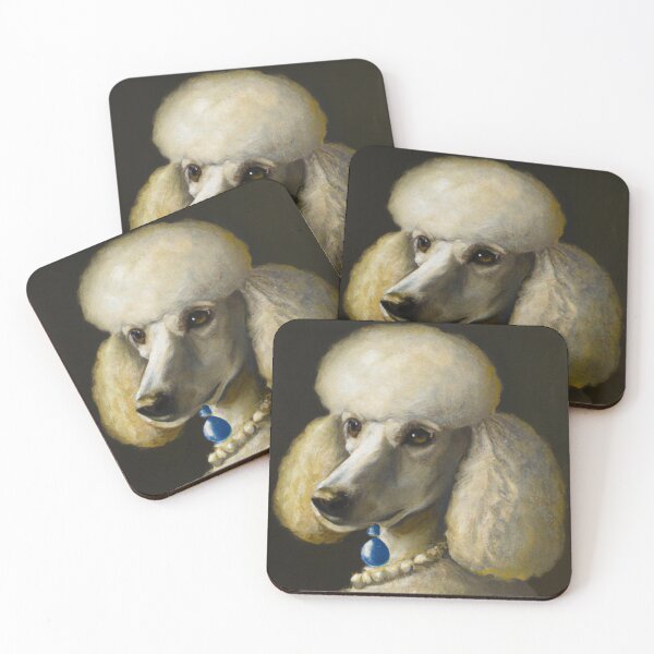 Item preview, "A Poodle with a pearl earring" by Johannes Vermeer designed and sold by nanlos.