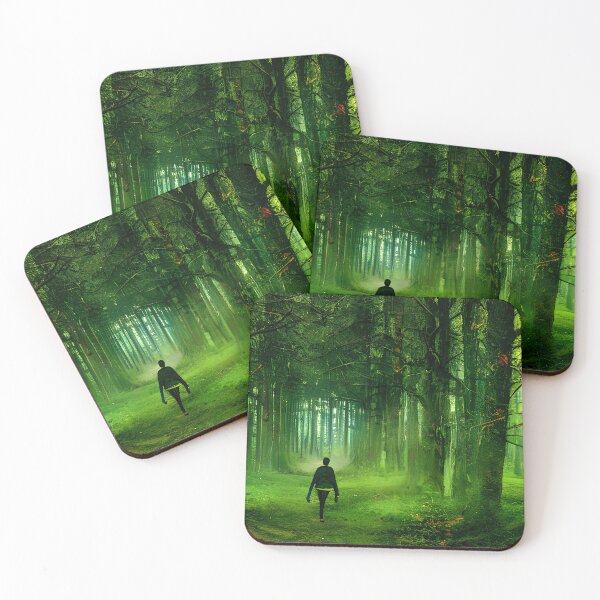 Item preview, green woods forest tree, nature painting #13 designed and sold by supeart.