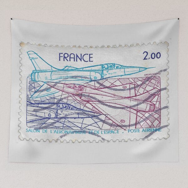 Item preview, Vintage 1981 France Aeronautical & Space Show Stamp designed and sold by yousufi.
