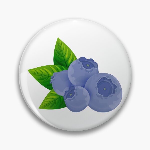 Item preview, Blueberries. Round dark blue sweet berries with green leaves. Black currant.  designed and sold by Mallva.