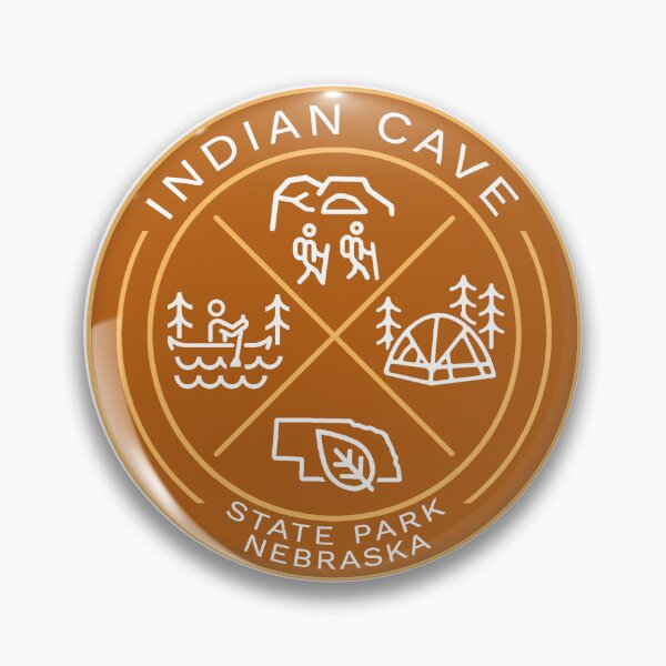 Item preview, Indian Cave State Park NE Heraldic Logo designed and sold by VanyaKar.