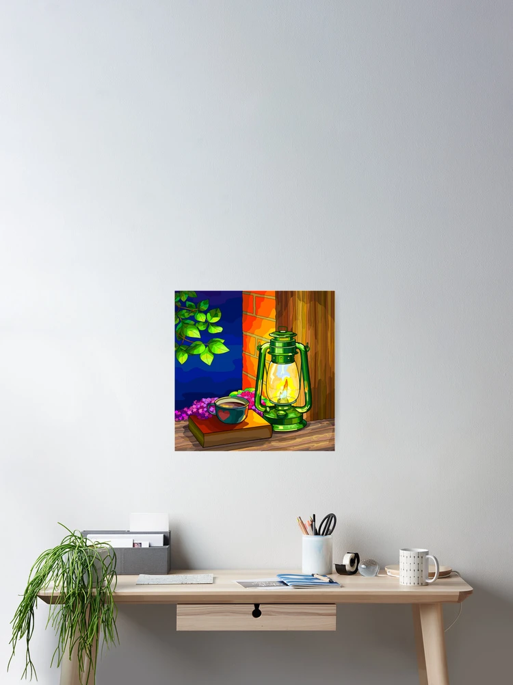 Imagen 2 de 3, Póster con la obra Linterna, diseñada y vendida por RandaMay.