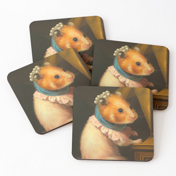 Item preview, "A hamster with a pearl earring" by Johannes Vermeer designed and sold by nanlos.
