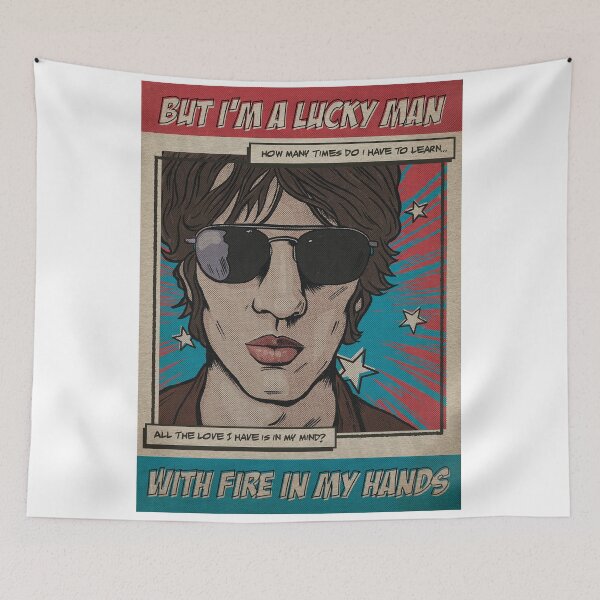 Item preview, But I´m A Lucky Man Comic Version Poster designed and sold by xhant roky.