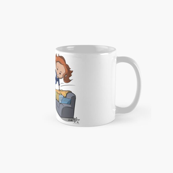 Nicole Haught: Lesbian Couch Vaulting Gold Classic Mug