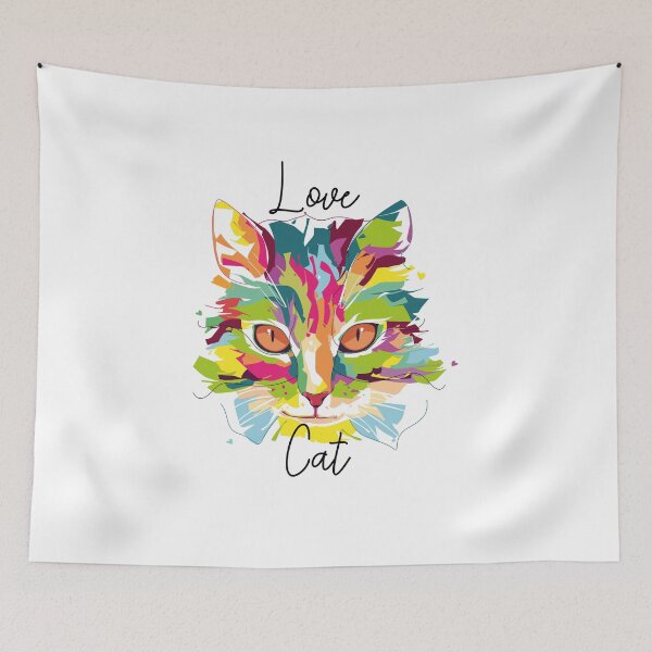 Item preview, colorful cat designed and sold by Djetsky.
