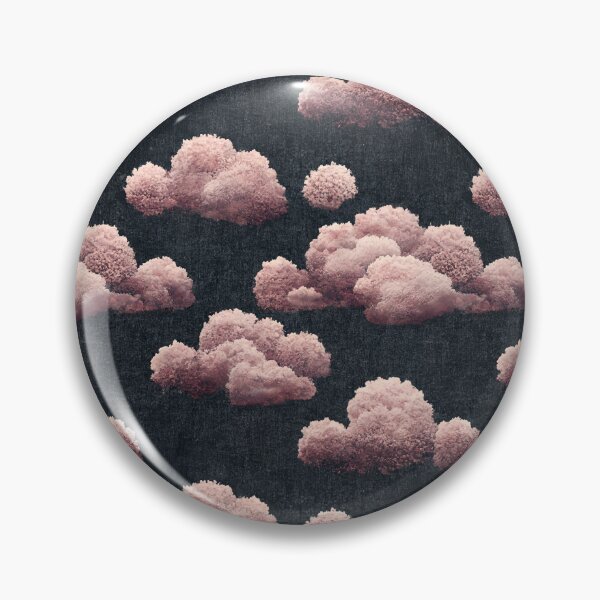Item preview, 3D Fantasy Embroidered Clouds in the Sky on in grey and pink tones designed and sold by yennyz.