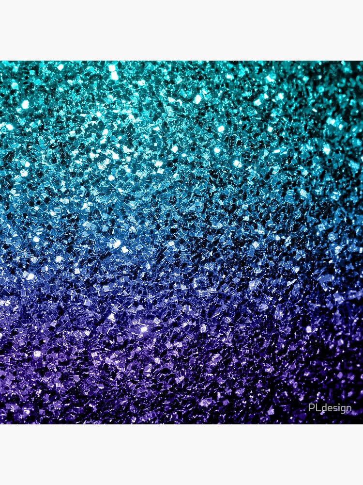 Beautiful Aqua blue Ombre glitter sparkles by PLdesign