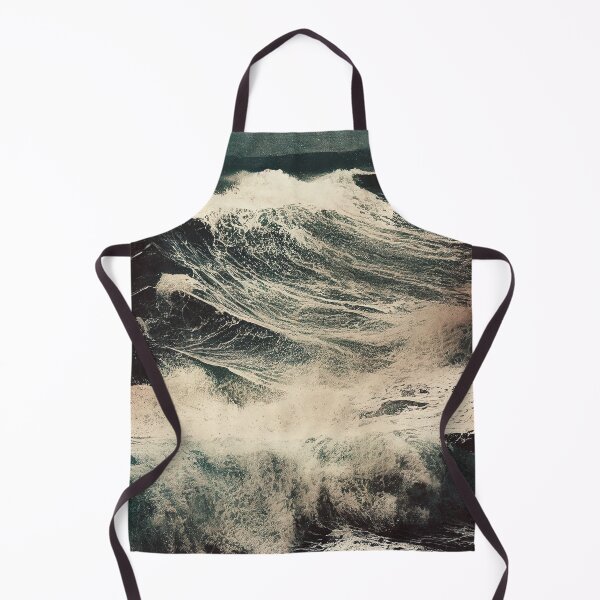 Item preview, Dark Wild Waves Modern Seascape designed and sold by knightsydesign.