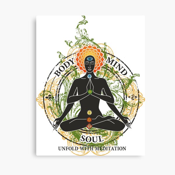 Yoga : Mind Body and Soul KUNDALINI Canvas Print