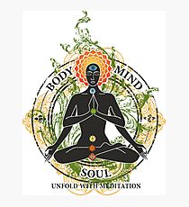 Yoga : Mind Body and Soul KUNDALINI Photographic Print