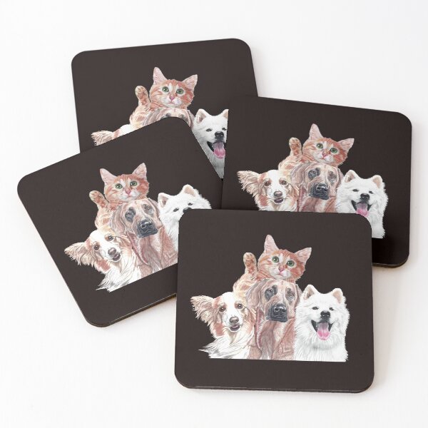 Item preview, Three dog, 1 cat collage! designed and sold by daveand65.