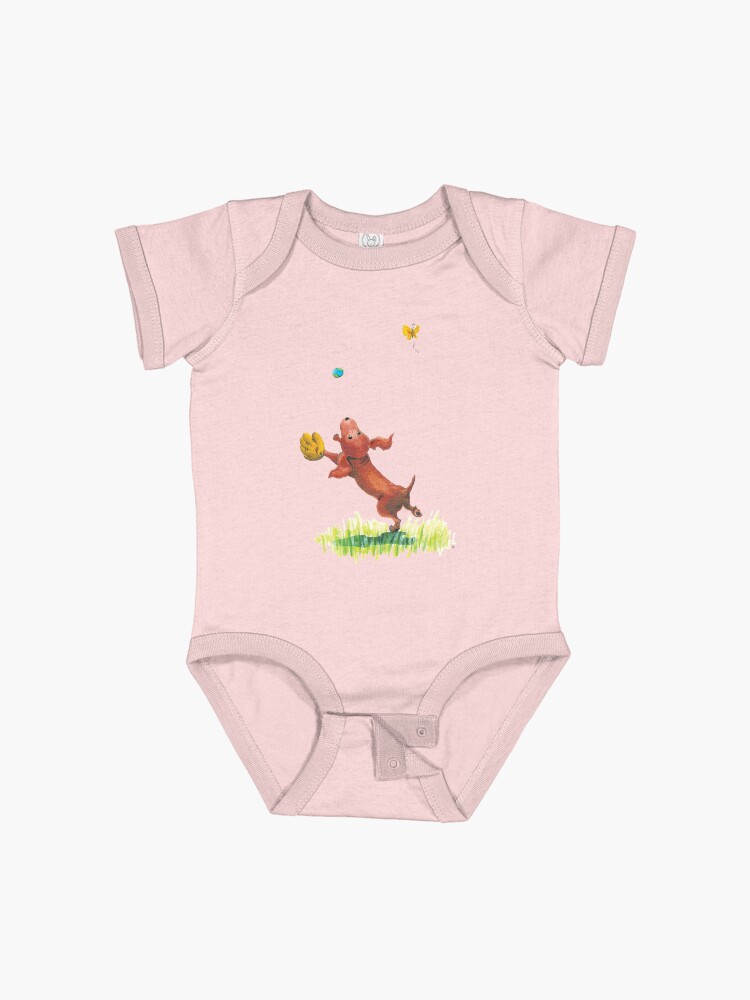 Thumbnail 1 of 2, Baby One-Piece, A Dachshund’s Wish designed and sold by MintedProse.