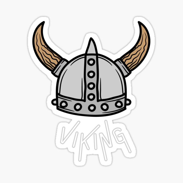 "Viking Helmet" Sticker for Sale by StarLordScuz Redbubble
