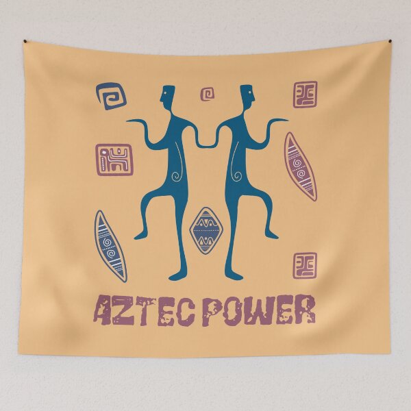 Item preview, Aztec design with the slogan Aztec Power designed and sold by velisani.