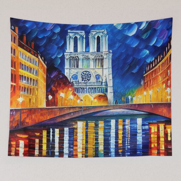 Item preview, View of Notre-Dame de Paris at sunset designed and sold by AM FineArtPrints.