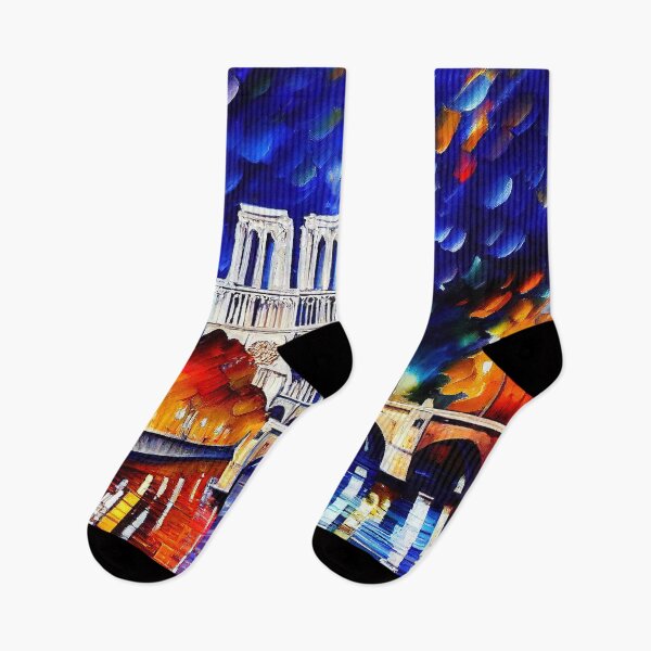 Item preview, View of Notre-Dame de Paris at sunset designed and sold by AM FineArtPrints.