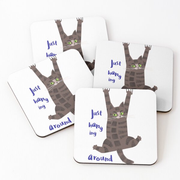 Item preview, Just hanging around | Funny cat Hanging designed and sold by peterArt22.