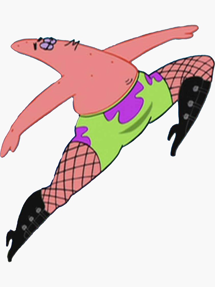 Patrick Star Boots Patrick In Heels Sticker For Sale By Pascaraul Bg,f8f8f8 Flat,750x,075,f Pad,750x1000,f8f8f8.u1