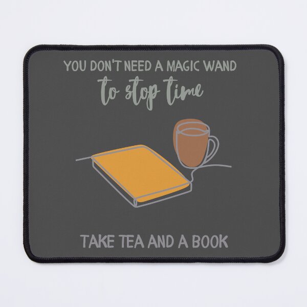 Item preview, Take tea and a Book Colored Flowery designed and sold by CraftwithNadia.
