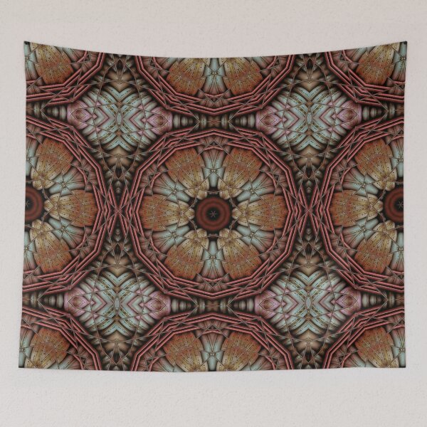 Item preview, stained-glass floral kaleidoscopic celtic pattern and macaroon design designed and sold by mister-john.
