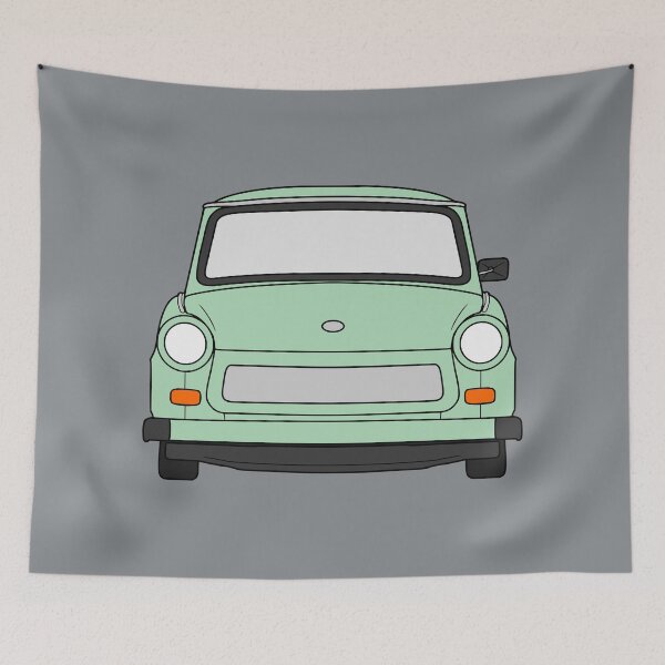 Item preview, Trabant 601 front pastel green color designed and sold by EdimDesign.