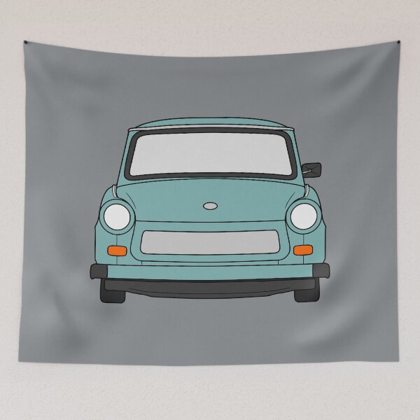 Item preview, Trabant 601 front pastel blue color designed and sold by EdimDesign.
