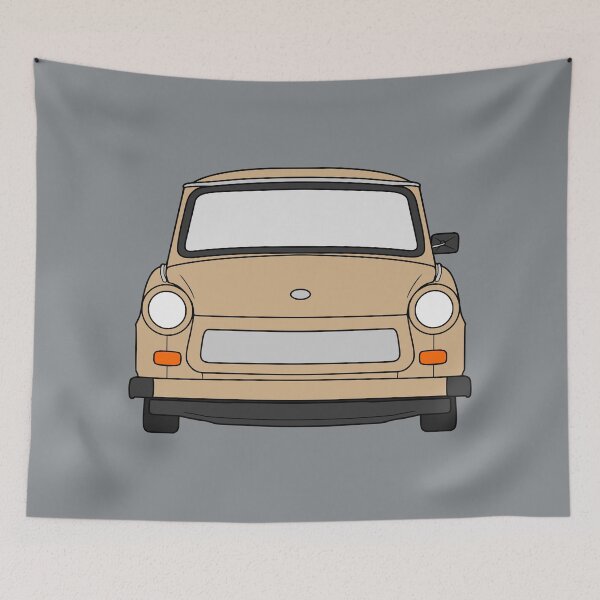 Item preview, Trabant 601 front pastel brown color designed and sold by EdimDesign.