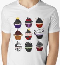 Villains cupcakes V-Neck T-Shirt