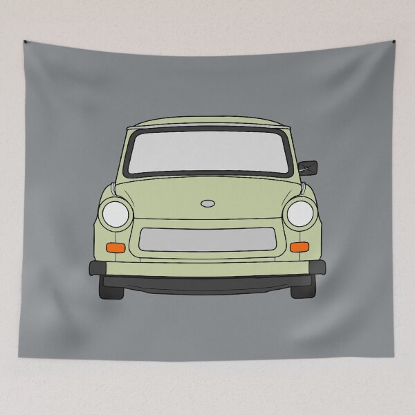 Item preview, Trabant 601 front pastel green color designed and sold by EdimDesign.