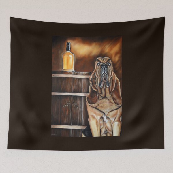 Item preview, Dog / Saint Hubert / Hélène Roux / Animal Art / Whiskey / Animals designed and sold by Hélène Roux.