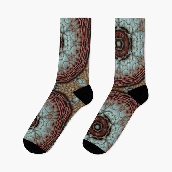 Item preview, turquoise stained-glass kaleidoscopic celtic pattern and macaroon design designed and sold by mister-john.