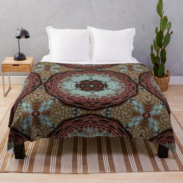 Item preview, turquoise stained-glass kaleidoscopic celtic pattern and macaroon design designed and sold by mister-john.
