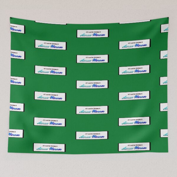 Item preview, All I want for Christmas is Aaron Warner (banner)  designed and sold by OneDrawingGirl.